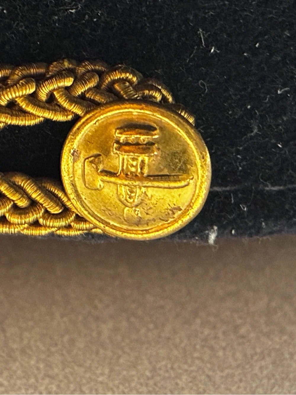 VTG SOVIET Uniform Military Officer Visor Cap size 56 Railroad Railways USSR